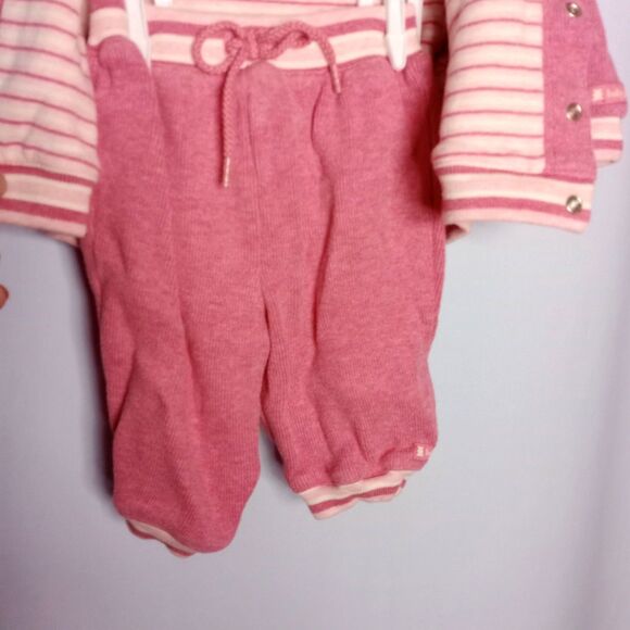 ⭐ The Children's Place Infant 2 Pc Activewear Hooded Jacket Joggers Set 0-3M - Picture 5 of 6